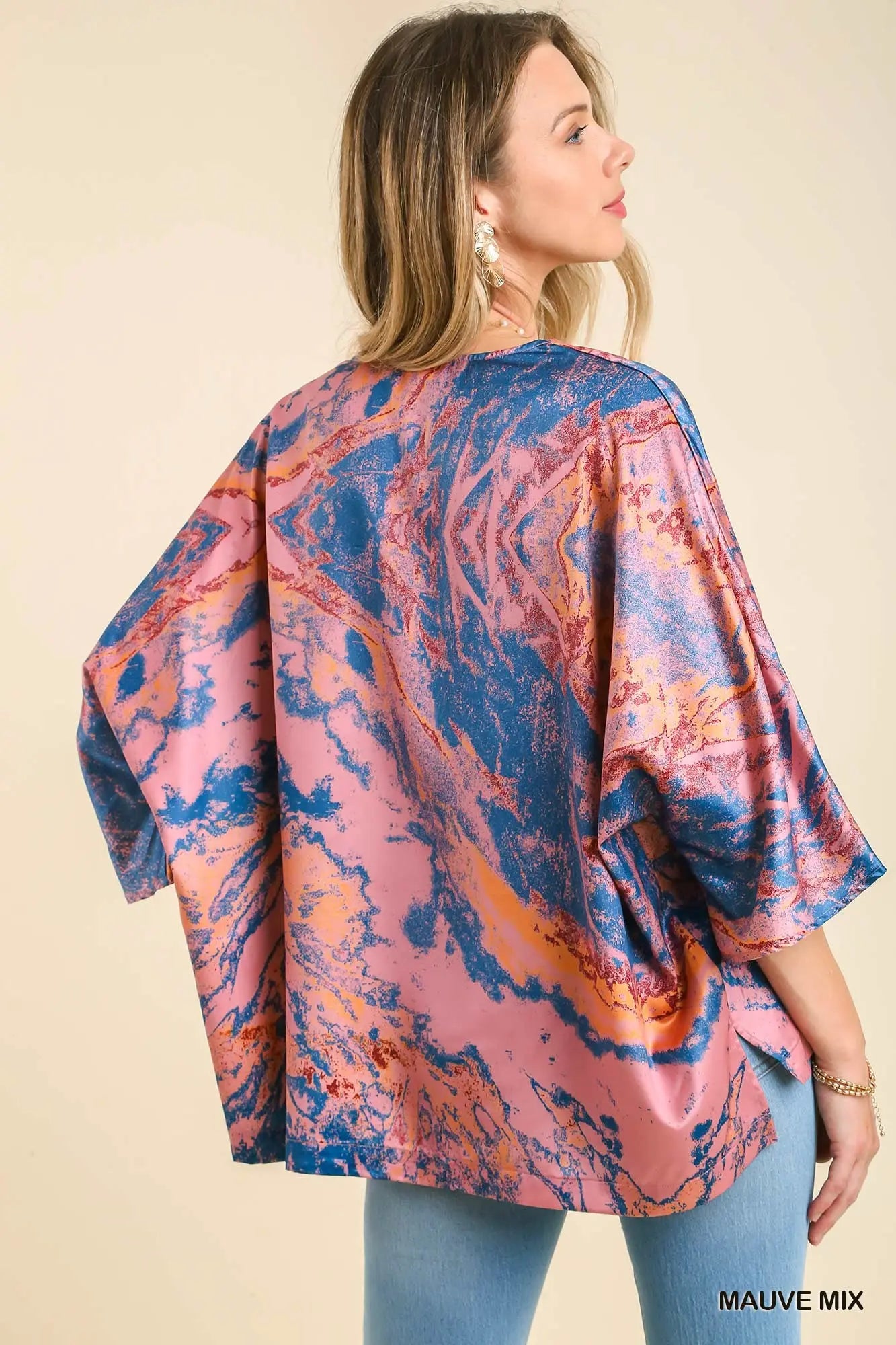 Marble Batwing Top