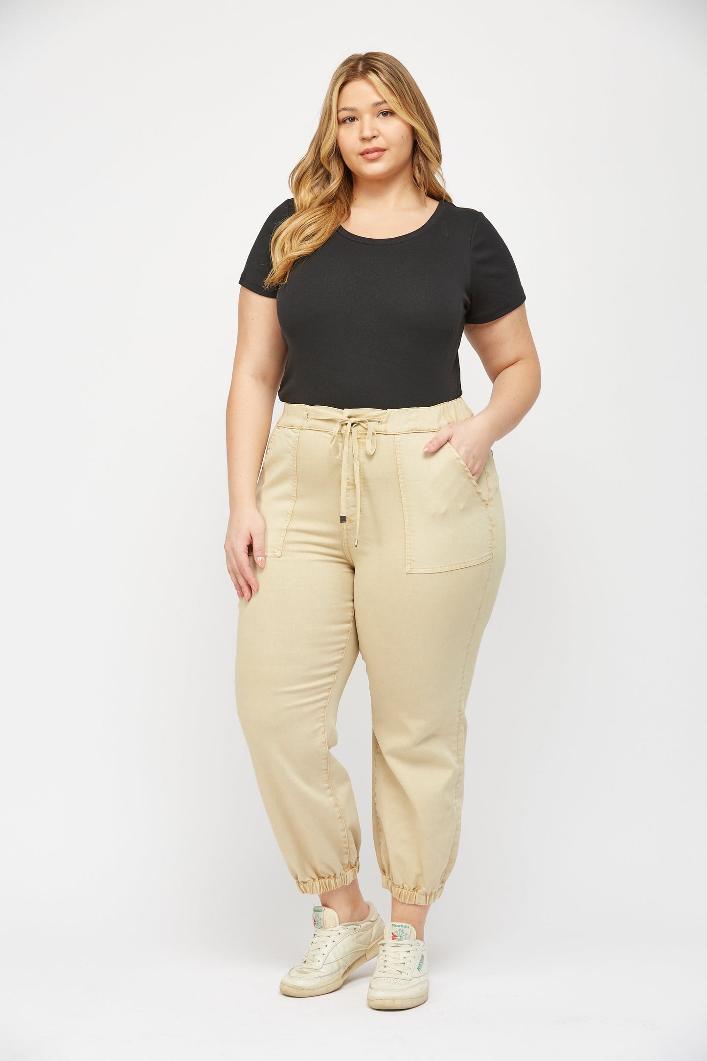 Sand Mica High Rise Crop Jogger