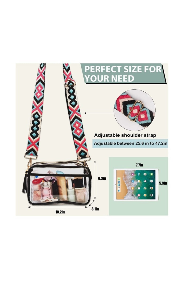 Gold Clear Fanny Pack Bag