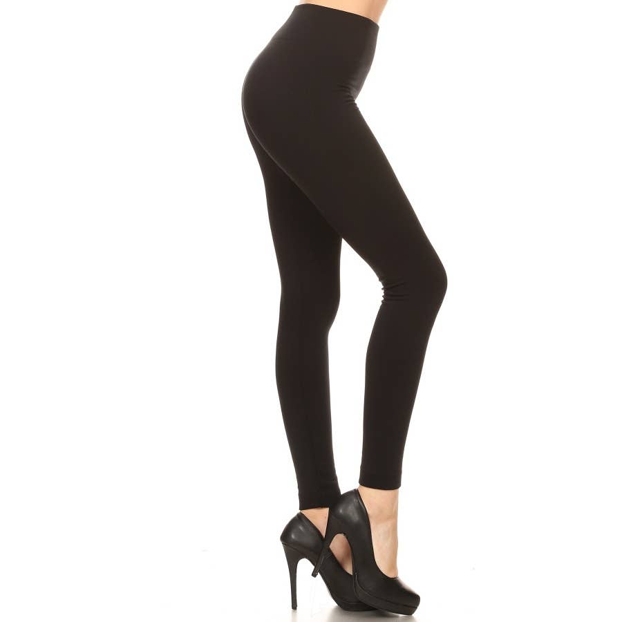 Black FLEECE Buttery Soft Leggings