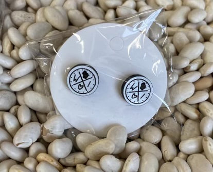 WI Circle Stud Earrings