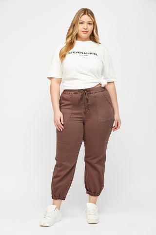 Cocoa Mica High Rise Crop Jogger