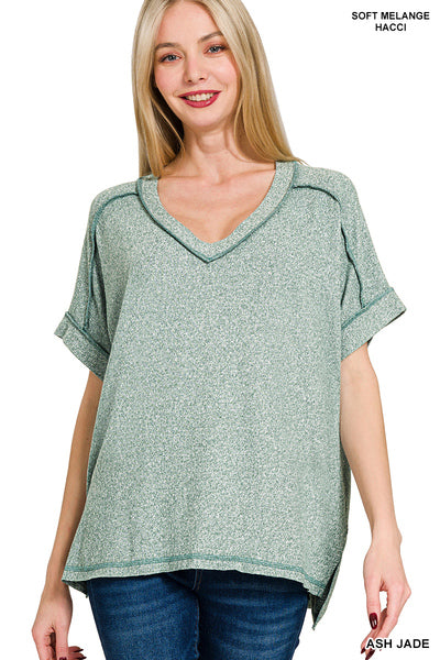 Ash Jade Melange Hacci Tee