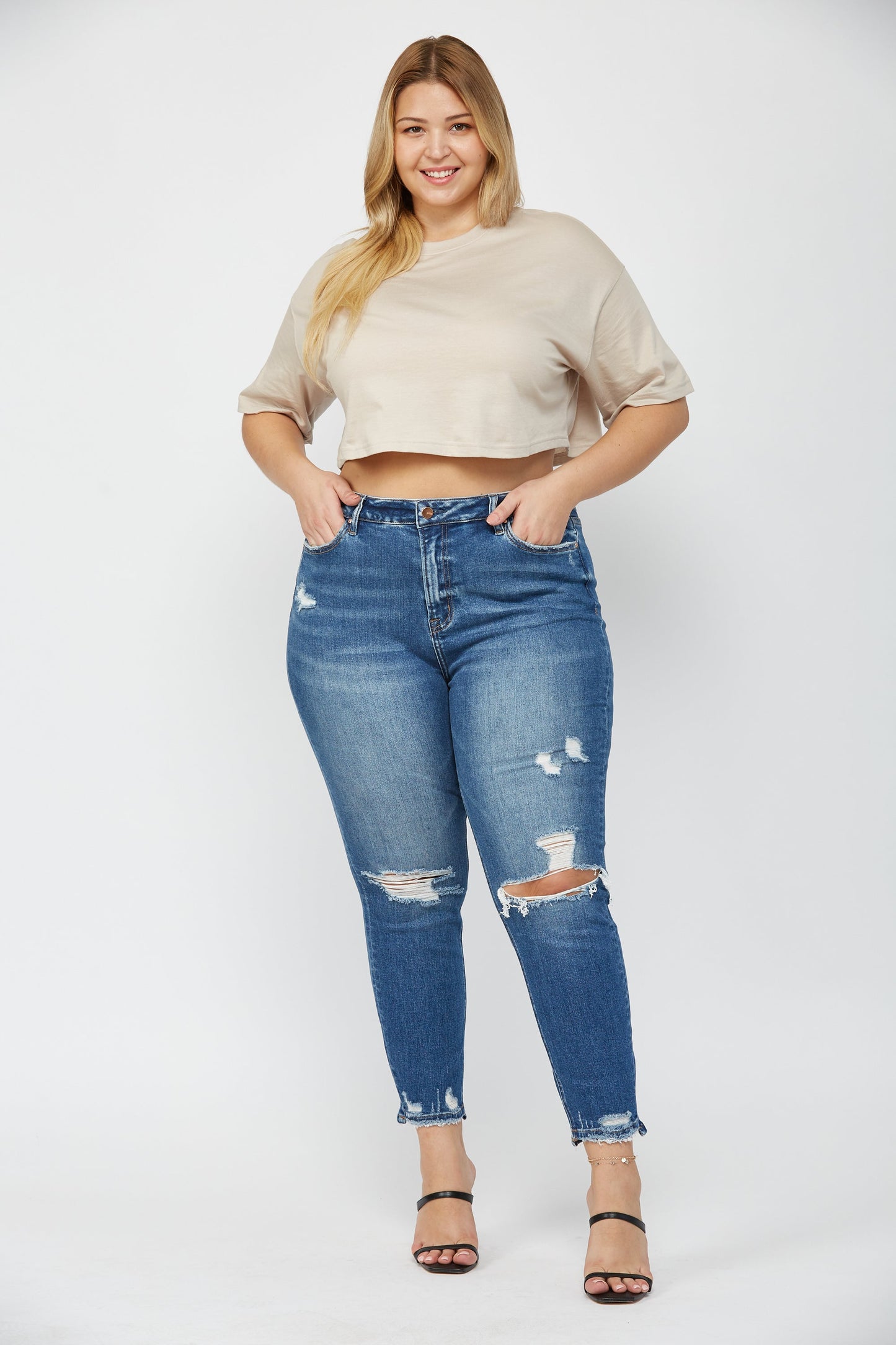 Mica High Rise Crop Skinny