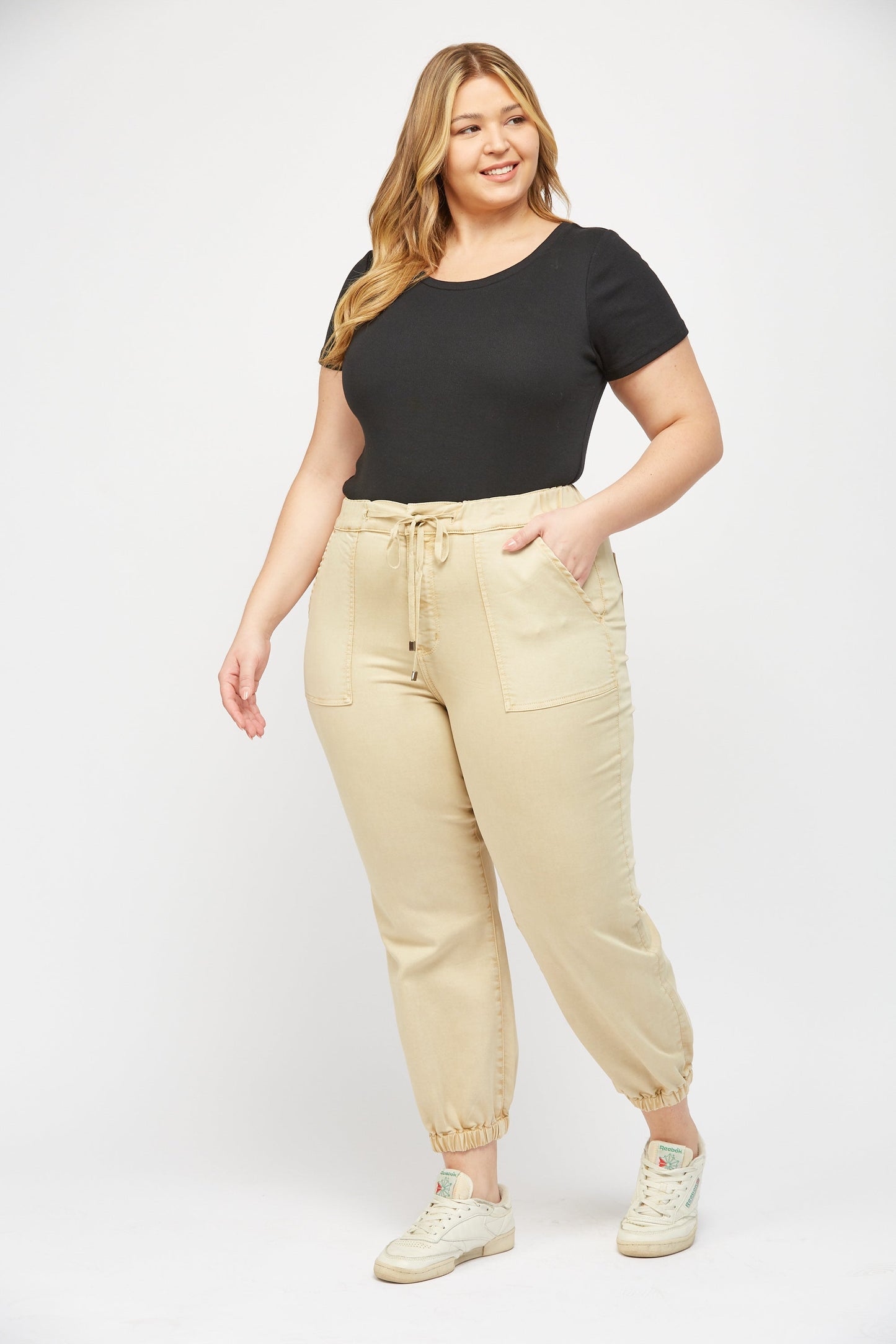 Sand Mica High Rise Crop Jogger