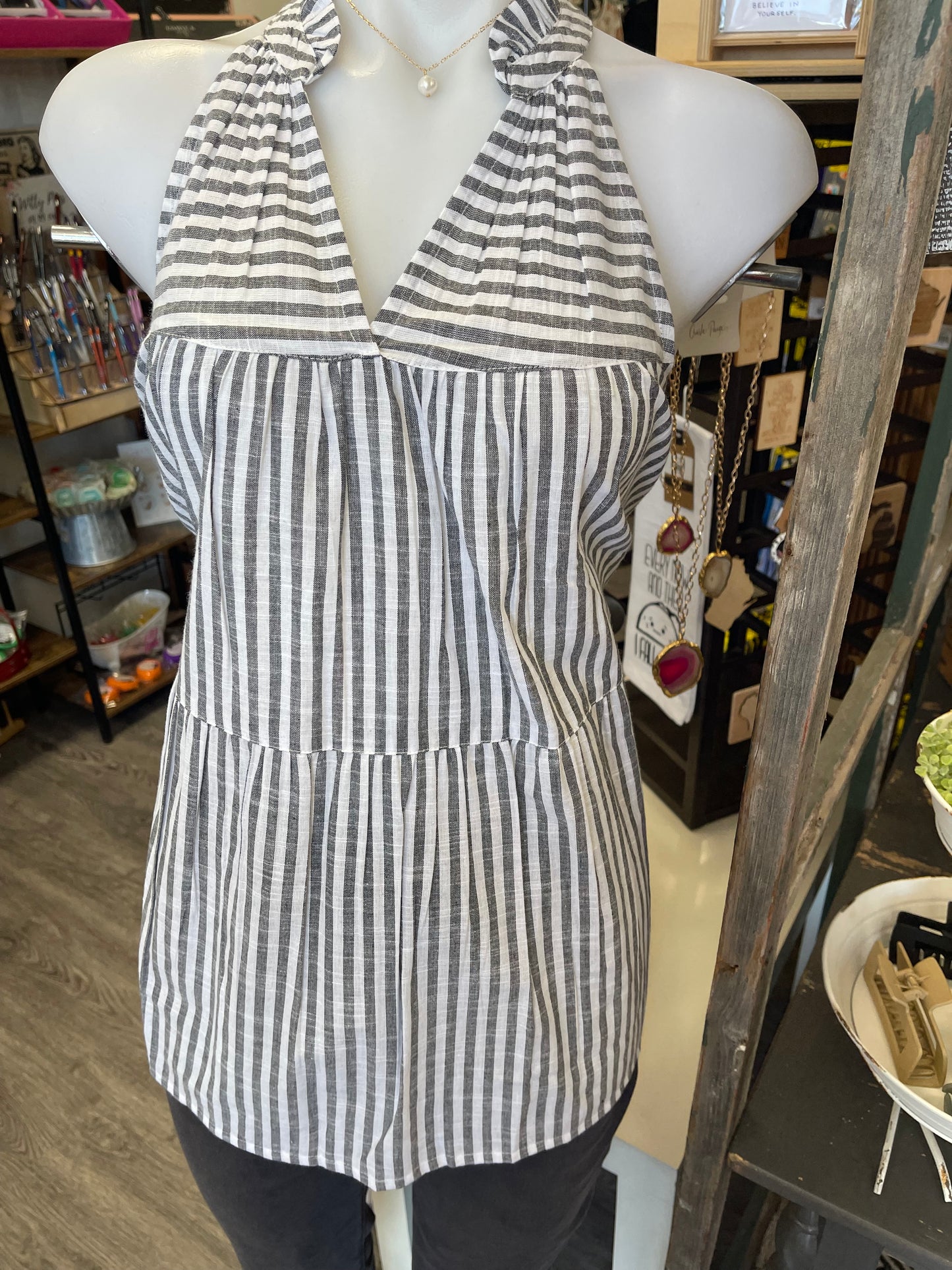 Elliot Stripe Halter