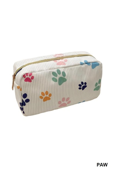 Paw Print Makeup Bag