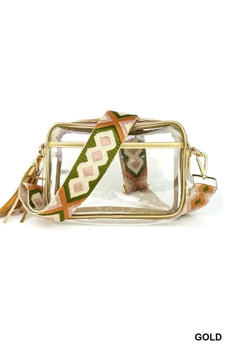 Gold Clear Fanny Pack Bag