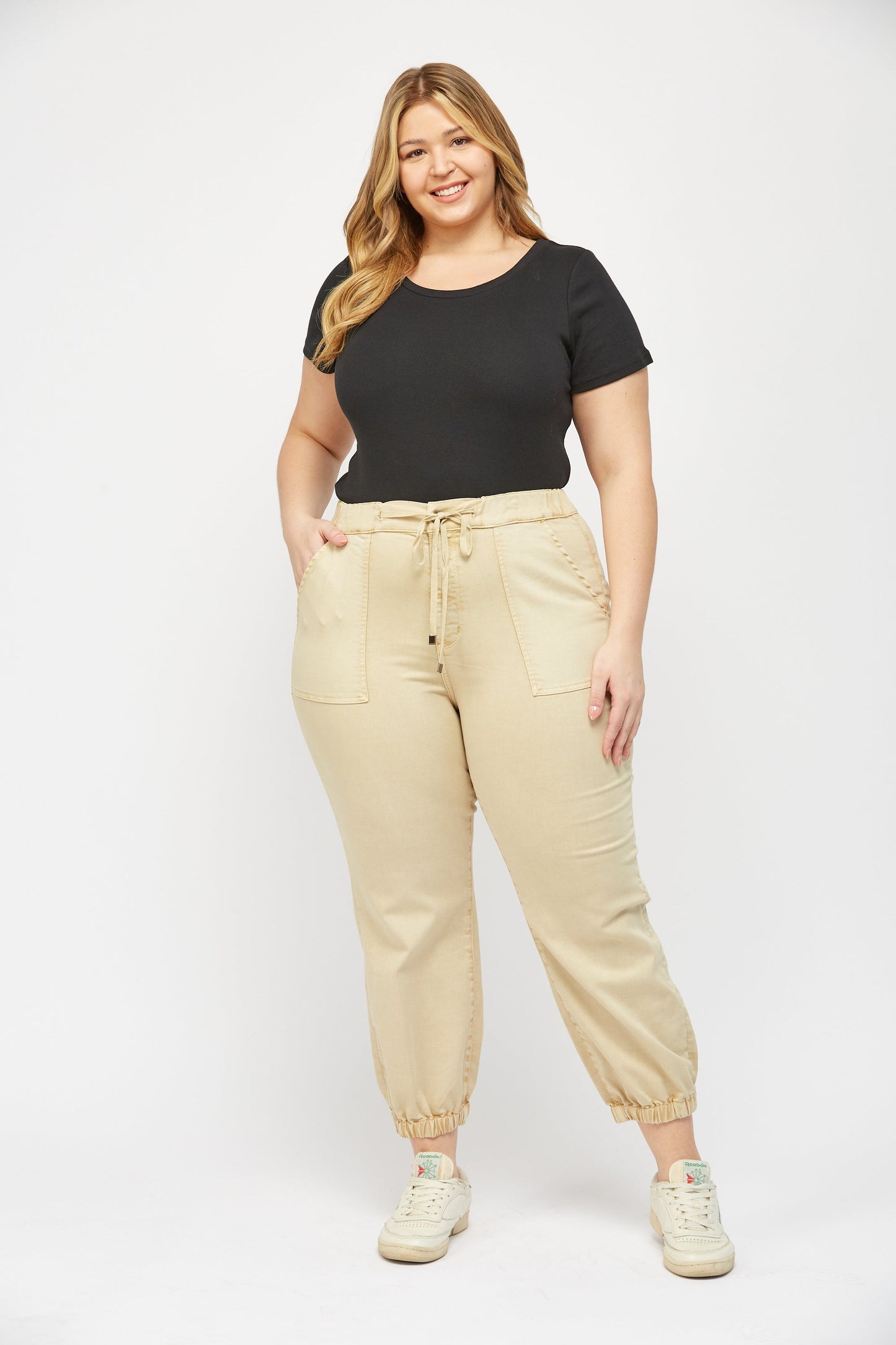 Sand Mica High Rise Crop Jogger