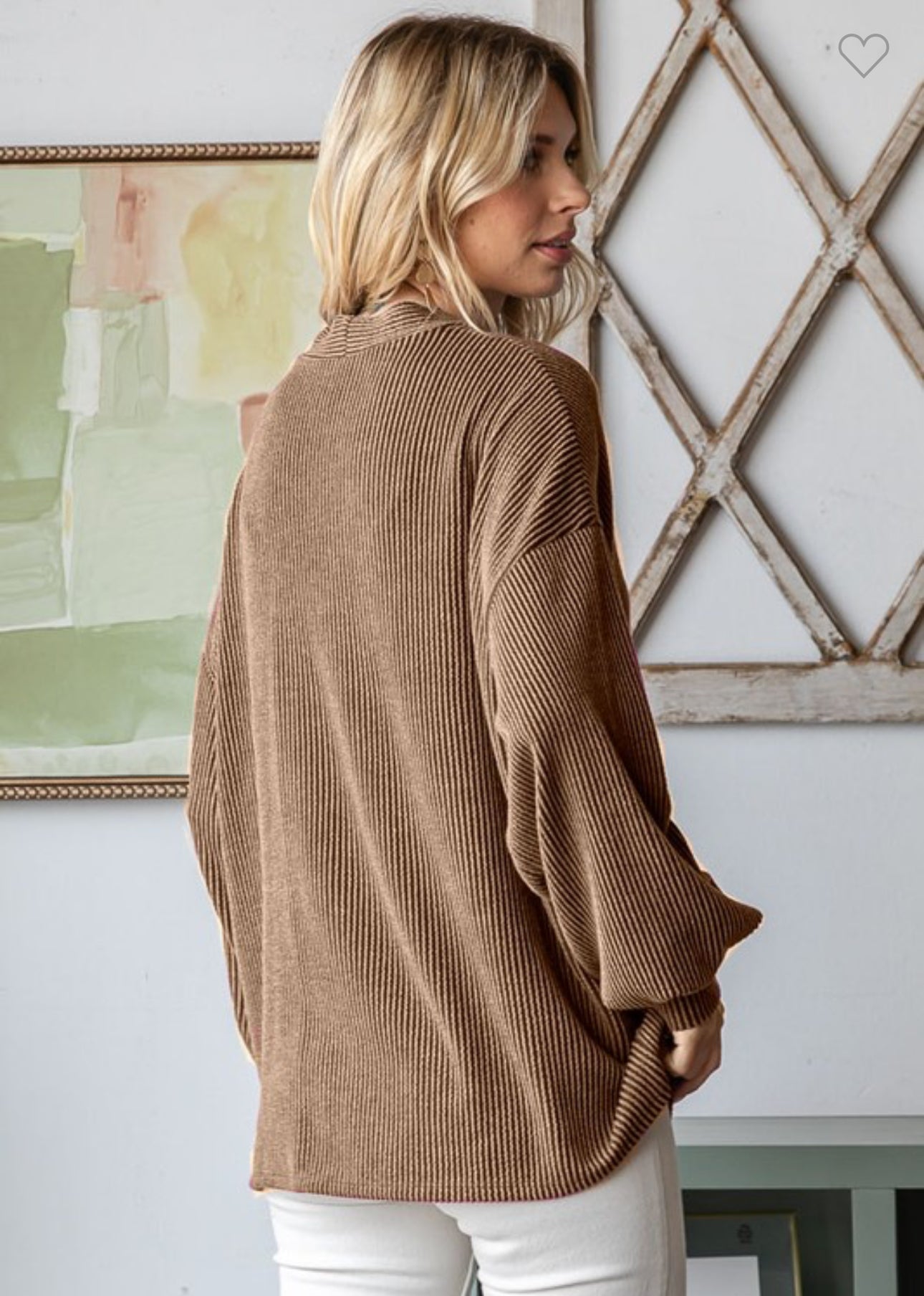 Chestnut Button Cardigan