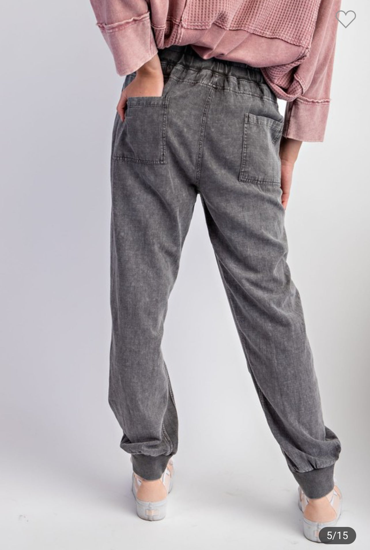 Black Washed Joggers