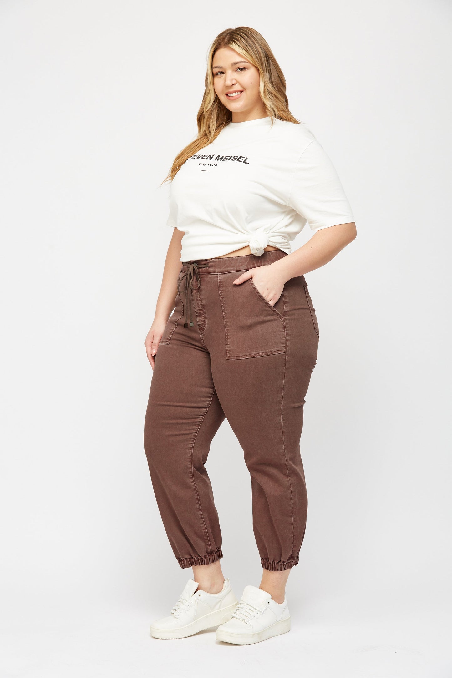 Cocoa Mica High Rise Crop Jogger