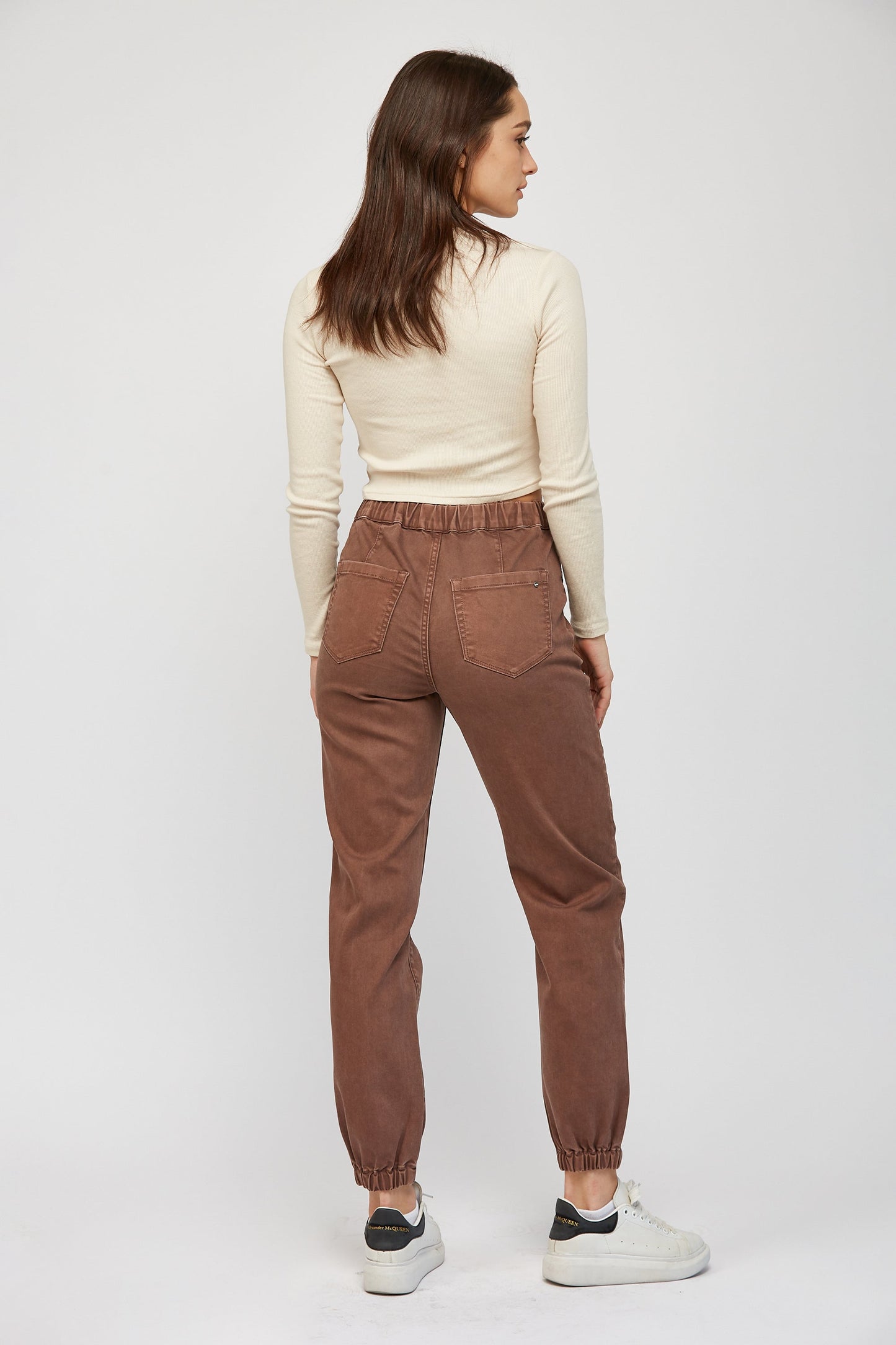 Cocoa Mica High Rise Crop Jogger