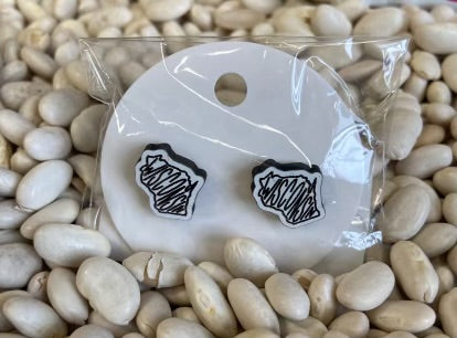 WI State Stud Earrings