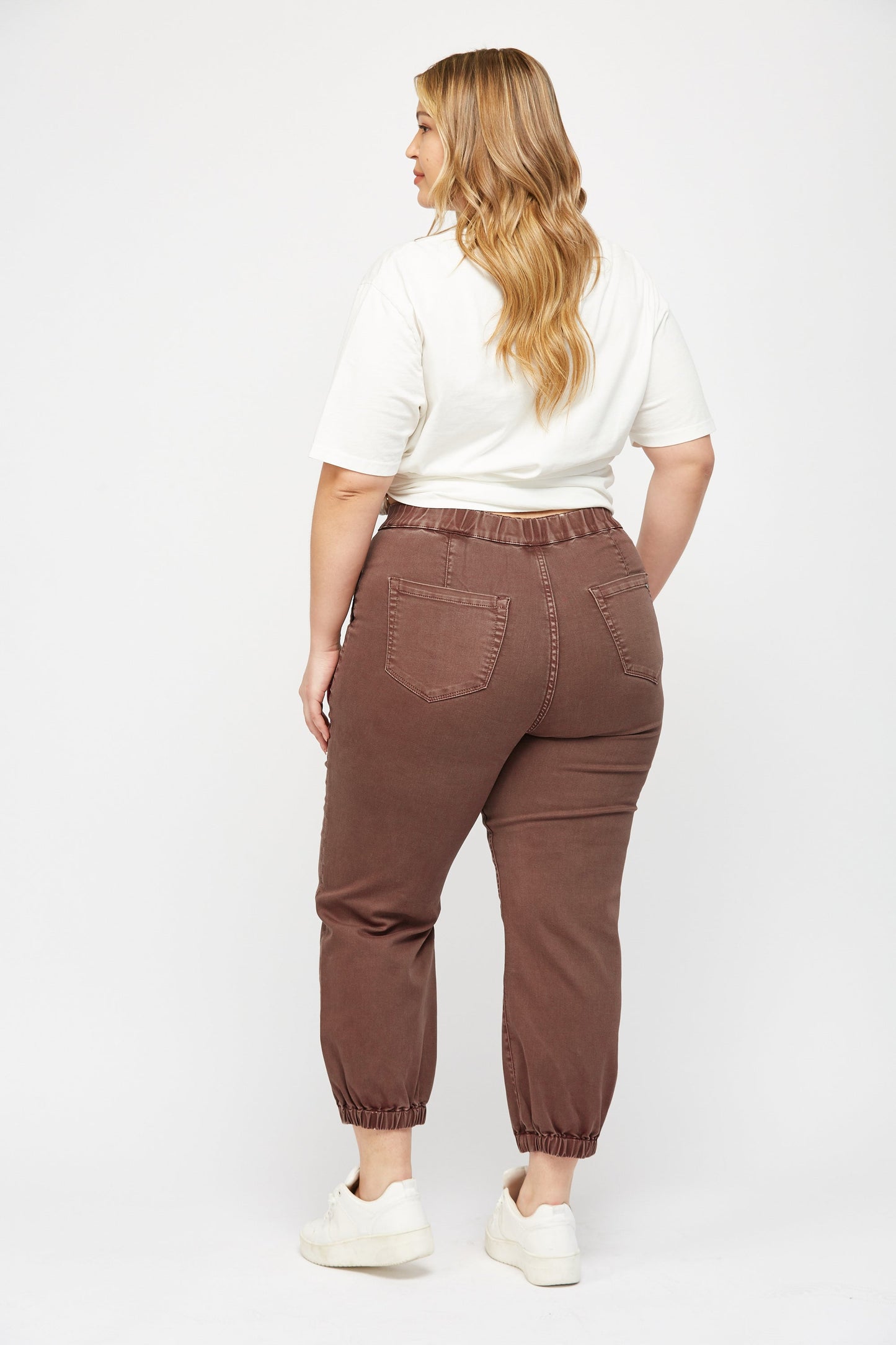 Cocoa Mica High Rise Crop Jogger