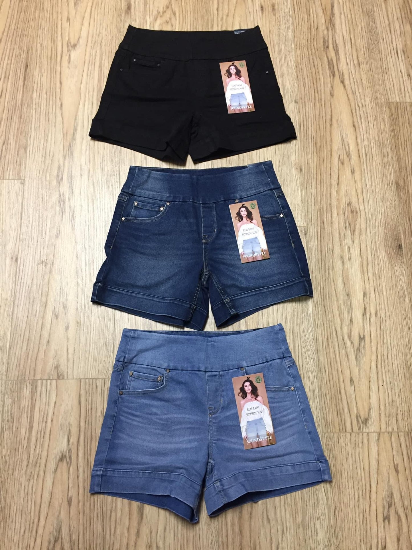 Pull On Medium Denim Shorts