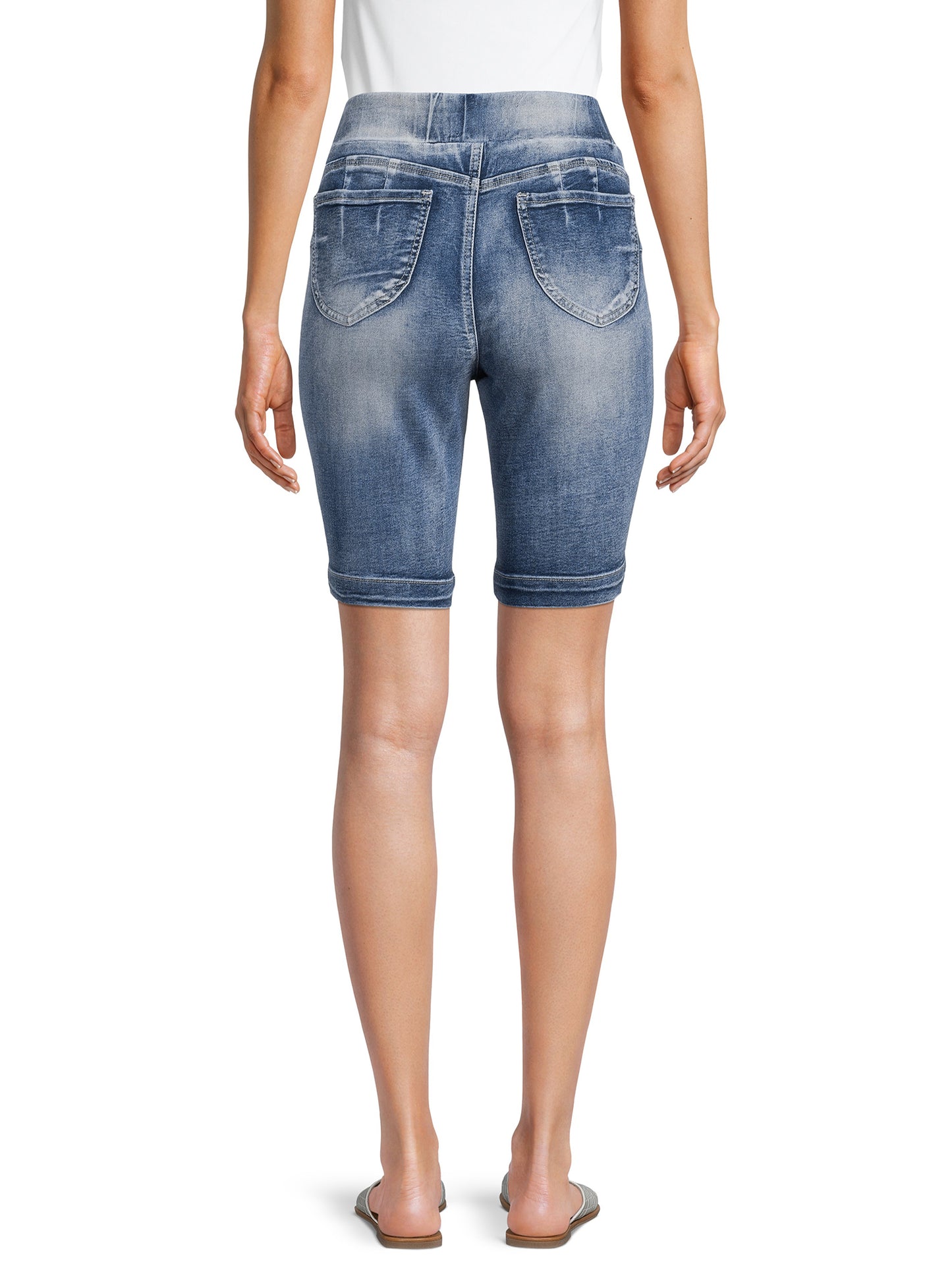 Bermuda High Rise Pull On Shorts