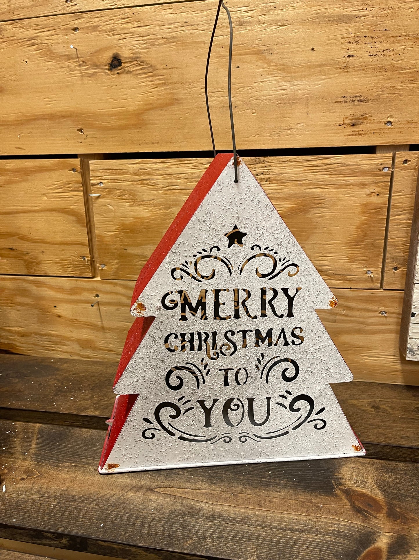 L Christmas Tree Tin(PINK)