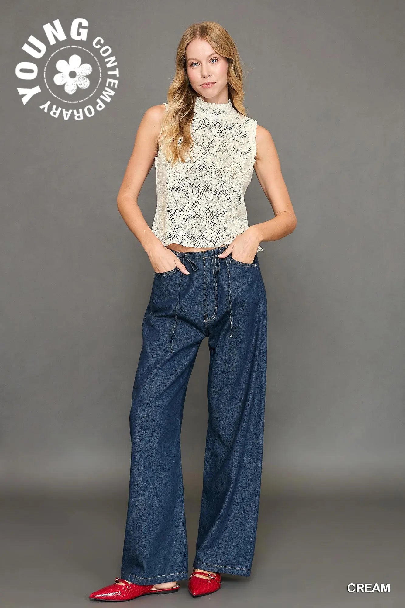 Floral Mock Lace Top