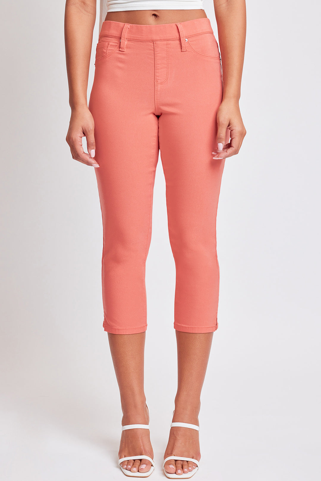 Melon Hyperstretch Pull On Capri