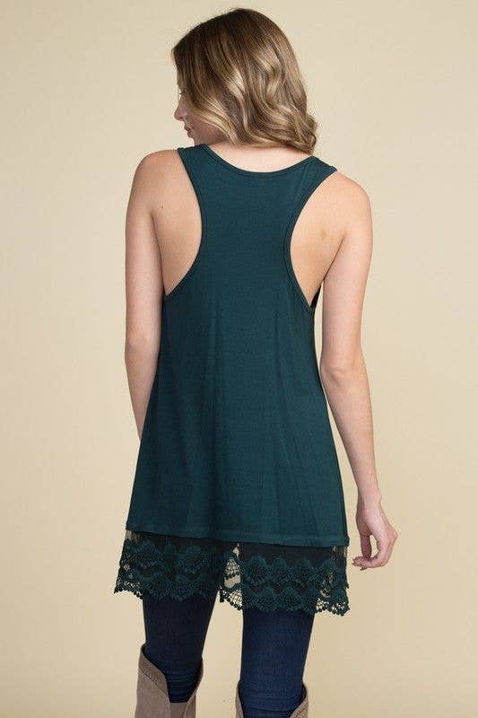 Lace Extender Tunic Top: Coco