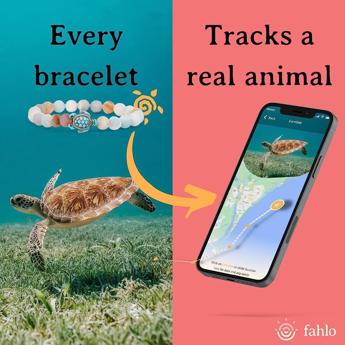Fahlo Sea Turtle Tracking Bracelet