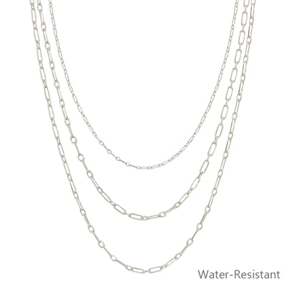 Silver Layered Set Necklace
