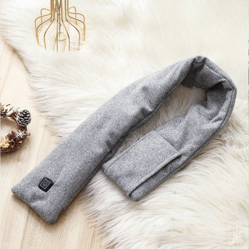 Grey Electric Heated Scarf