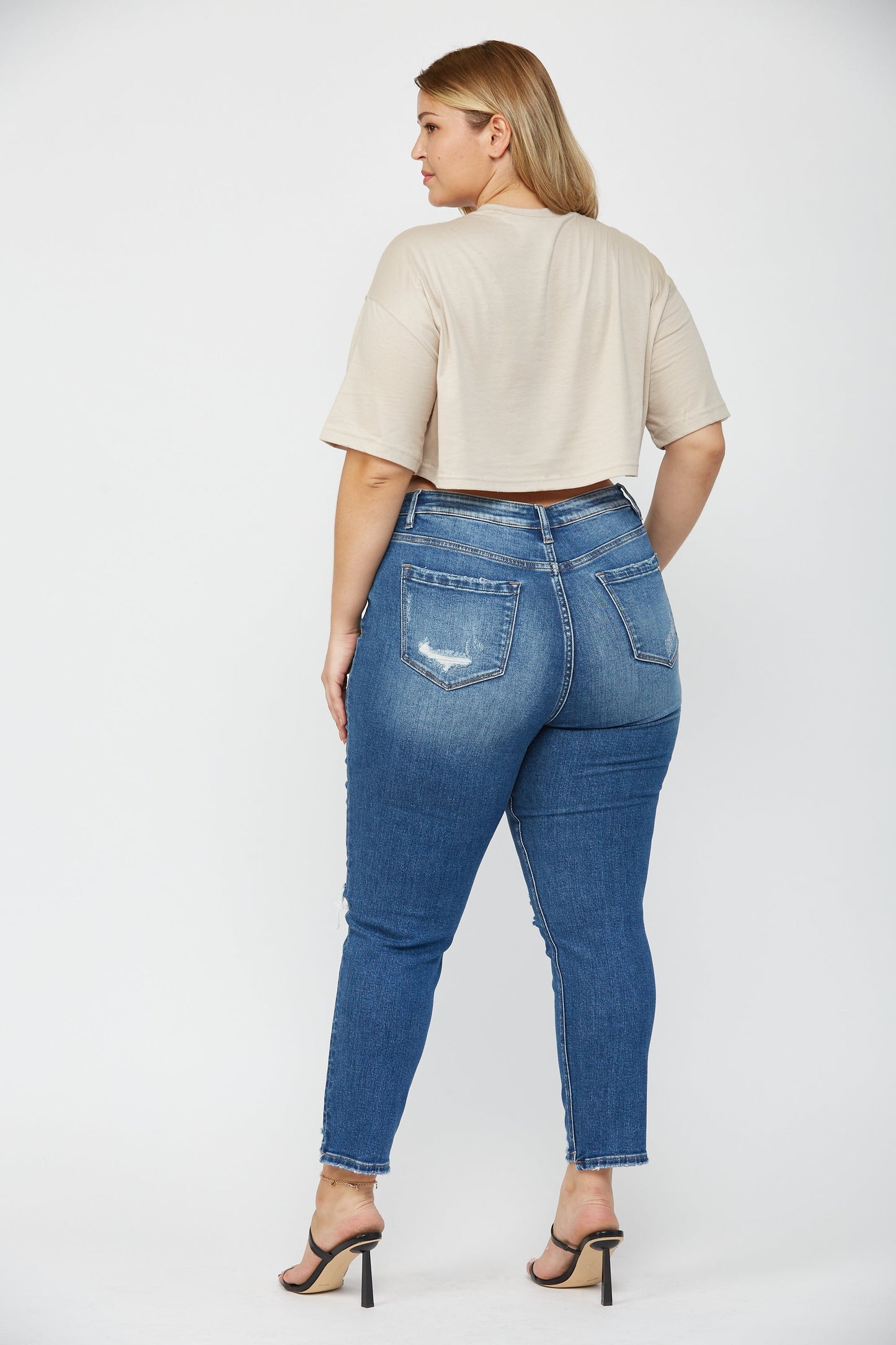 Mica High Rise Crop Skinny