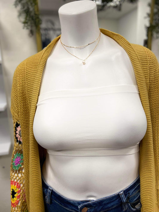 White Seamless Bandeau