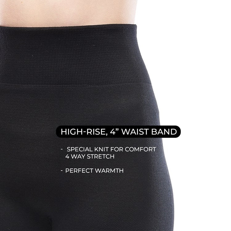 Black Fleece Lined Leggings