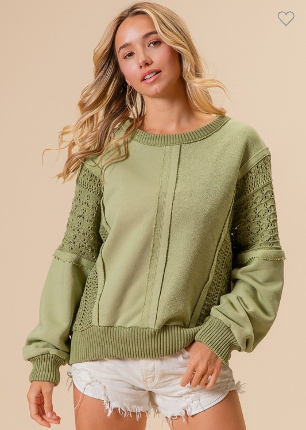 Sage Block Sweatshirt