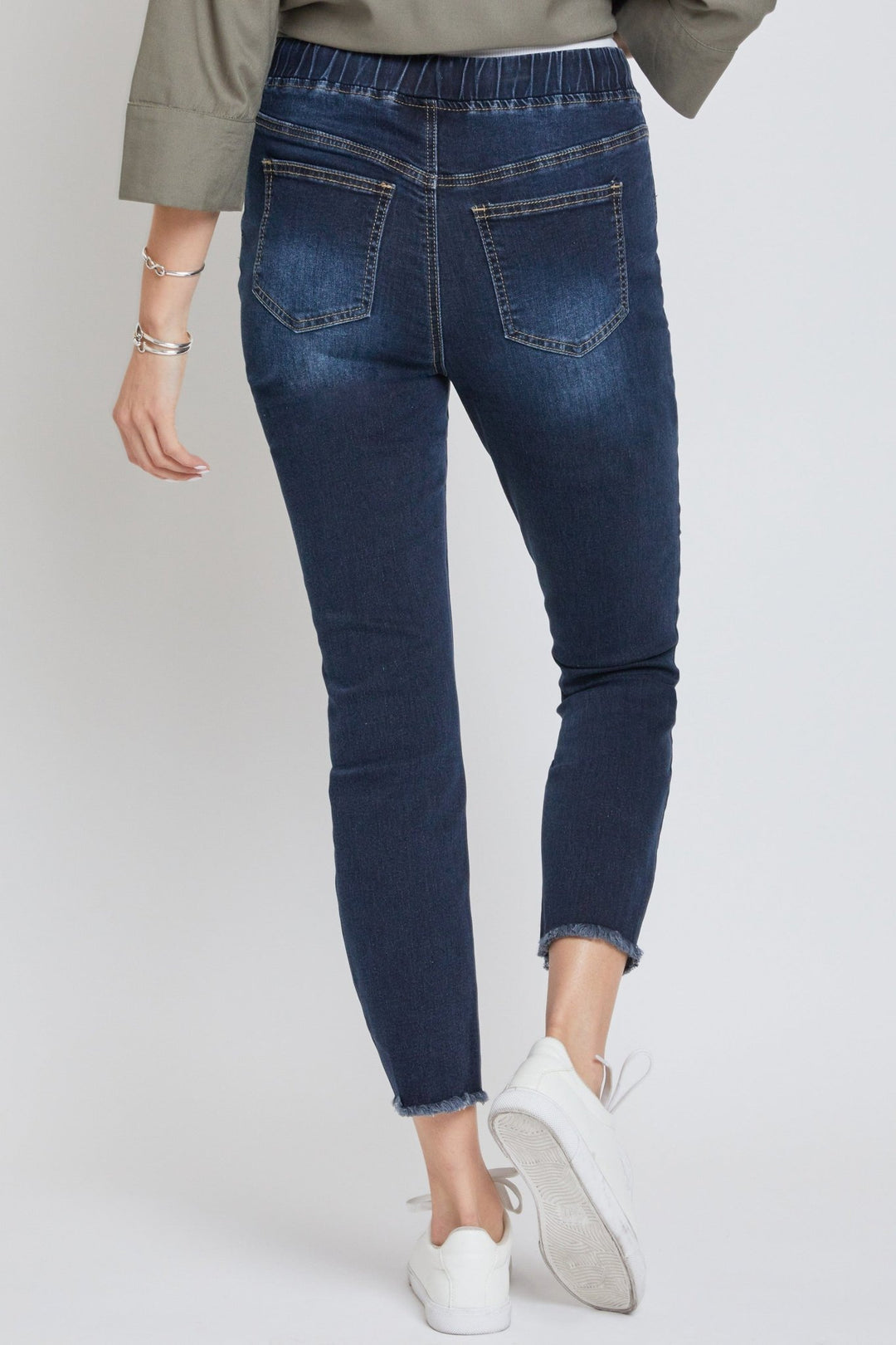 High Rise Dark Wash Joggers