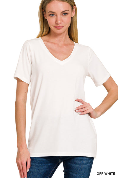Off White Basic V Neck
