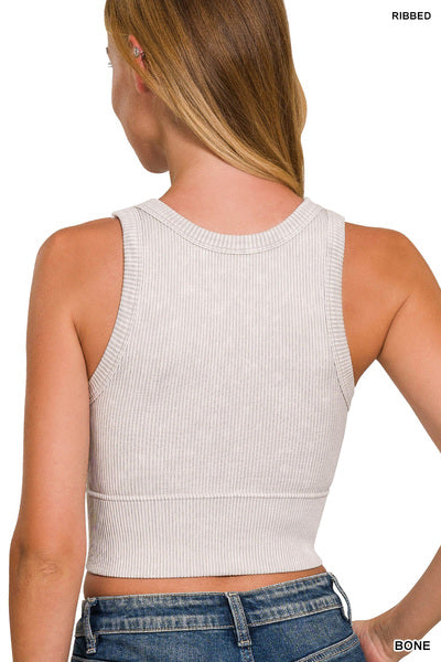 Bone Ribbed Seamless Top