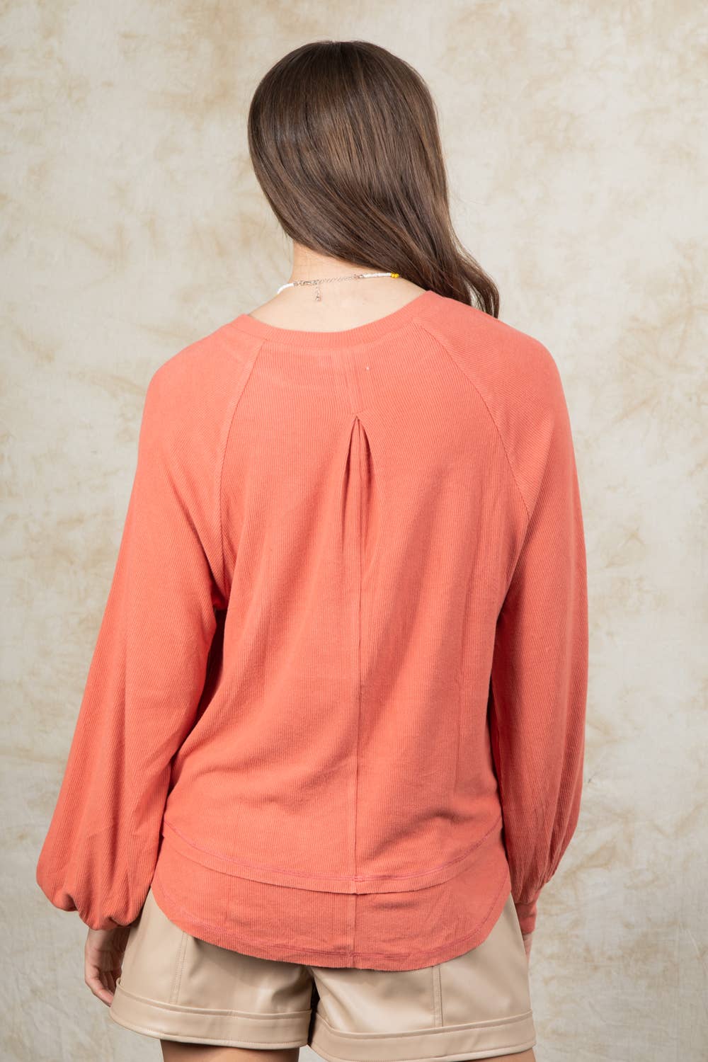 Casual Oversized Cutout Knit Top