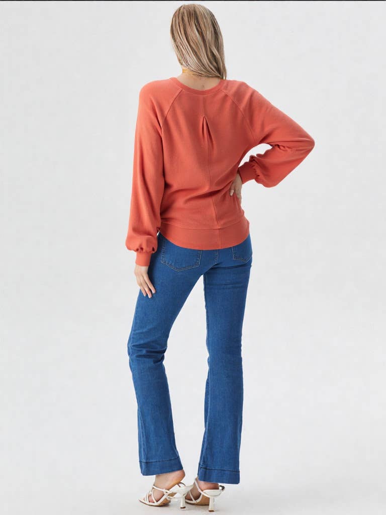 Casual Oversized Cutout Knit Top