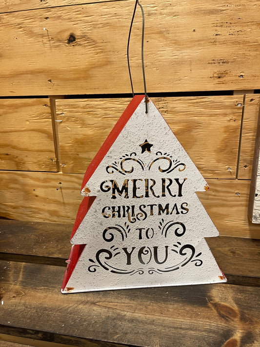 L Christmas Tree Tin(PINK)