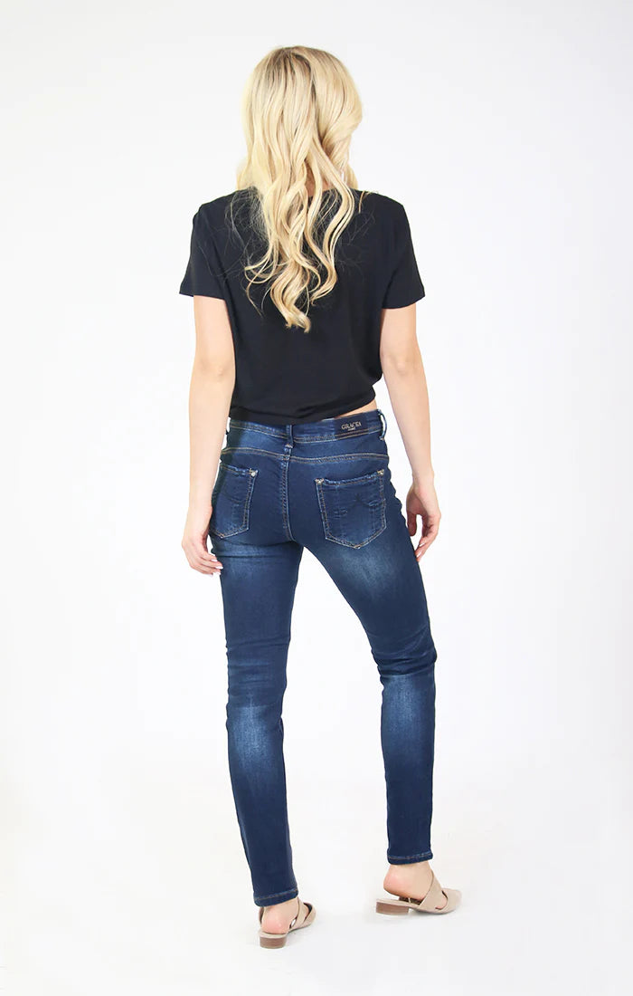 Grace Medium Mid Rise Denim