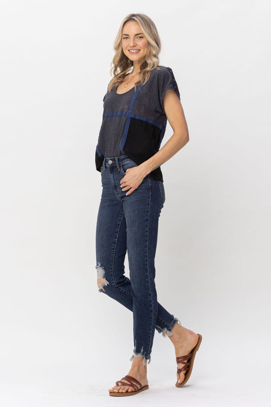 Judy Blue Chopped Hem Relaxed Fit