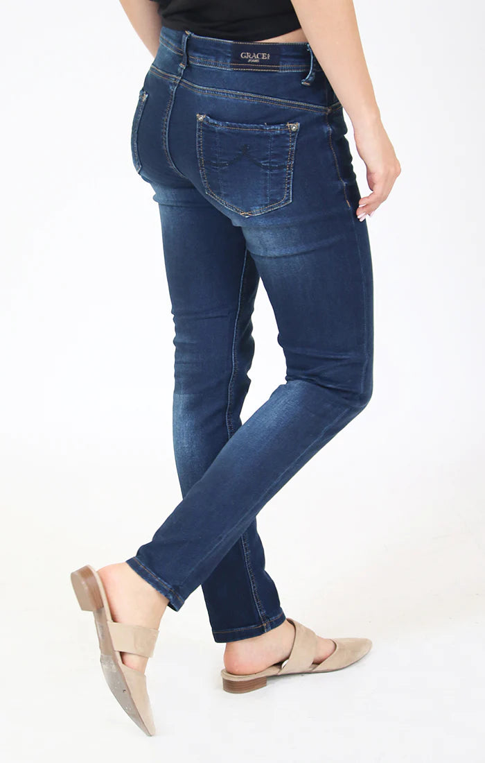 Grace Medium Mid Rise Denim