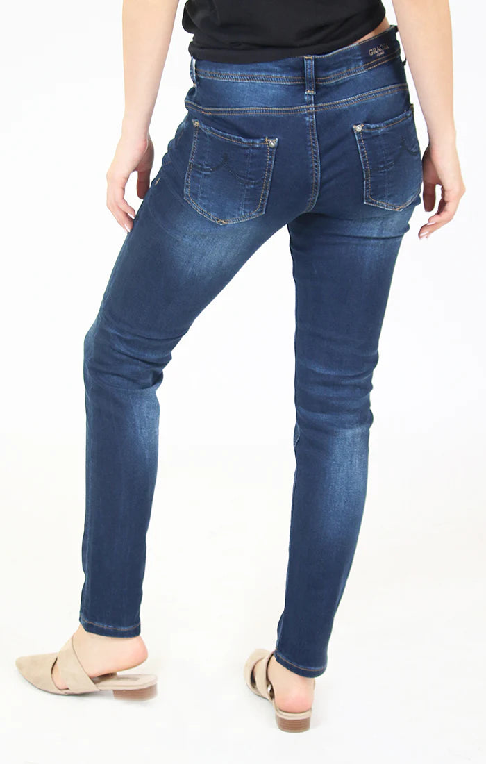 Grace Medium Mid Rise Denim