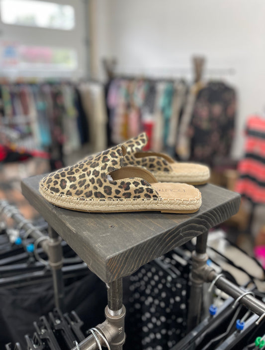 Corkys Metallic Leopard Slip On